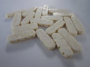 Bone Spacer Beads Buffalo Choker 4 hole Beads Jewelry Tribal Crafting BS4 - Picture 1 of 3