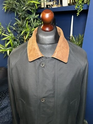 Abrigo Mulberry Field Chore Vintage Azul Marino Casa Cuadros Hombres Pequeñas Terrazas Foto 1 de 4