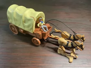 Timpo Covered/ Prairie Wagon - Rare Colour Variation - Wild West - 1960's - Picture 1 of 3