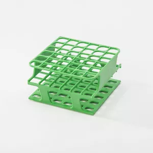 Test Tube Freezer Rack for 13mm Test Tubes, Holds 36, Green 1 ea - Imagen 1 de 1