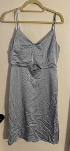 Women NWT “Sam Edelman" industrial green spaghetti strap cocktail dress.Size 10 - Picture 1 of 2