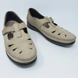 SAS Roamer Damen 10,5 S Greige grau Leder Fischer Sandale Tripad Komfortschuh - Bild 1 von 9