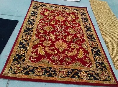 RED / BLACK 5' X 8' Back Stain Rug, Reduced Price 1172759854 HG628C-5 - Image 1 of 3