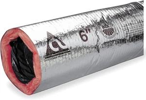 Insulated Flexible Duct, 180F, 8 In. Dia. - Picture 1 of 1