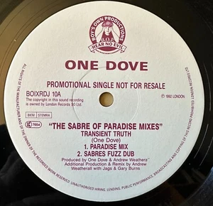One Dove TRANSIENT TRUTH Sabres Paradise Remixes! RARE 12" DJ Vinyl Dot Allison! - Picture 1 of 2