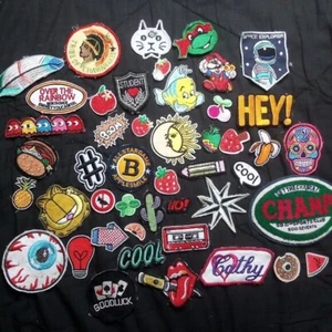 Sew On Embroidered Patches Lot (46) - Picture 1 of 5