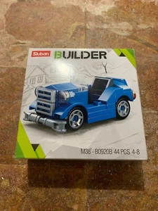 Sluban Building Blocks Set B0920B Blue Car BRAND NEW NISB Compatible - Picture 1 of 7
