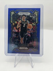 KJ Simpson Jr 2024 Prizm Draft Picks Rookie Blue Wave /249 Charlotte Hornets - Bild 1 von 2