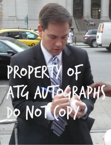 MARCO RUBIO SIGNED 8X10 PHOTO COA MITT ROMNEY 2012 USA GOP FLORIDA SENATOR US B Cover
