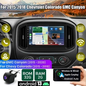 WIRLESS CARPLAY GPS CAR STEREO RADIO FOR 2015-2018 CHEVROLET COLORADO GMC CANYON - Foto 1 di 20