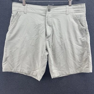 KUHL Kontra Shorts Men's 36 Khaki Tan Stretch Cotton Nylon Hiking 8" Draw String - Picture 1 of 13