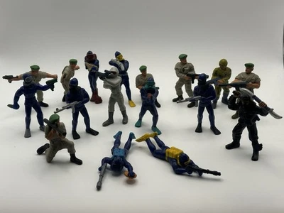 复古 1987 年美泰 GUTS G.U.T.S. 水肺水下动作玩偶军队 17 件装 — 第 1/4 张图片