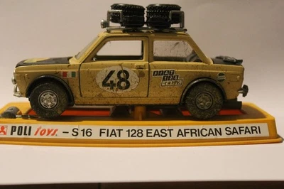 POLITOYS Fiat 128 East African Safari scala 1:25 Perfette condizioni 1972 - Immagine 1 di 4