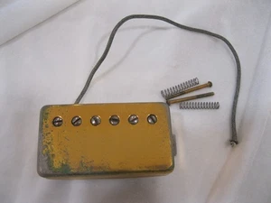Vintage 1974-75 GOLD PLATED Gibson Pat # T-TOP Gitarrenhals Pos. Tonabnehmer 7,62 Ohm - Bild 1 von 9