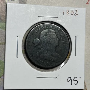 1802 Busto Drappeggiato Rame Grande Centesimo Stati Uniti Collezione Monete - Foto 1 di 4