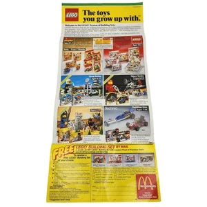Vintage 1986 McDonald's Happy Meal Lego Building Set Instruction Offer Flyers - Picture 1 of 8