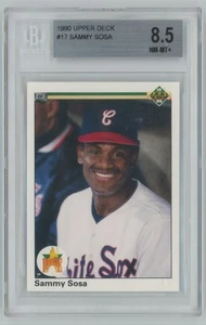 1990 Upper Deck Sammy Sosa RC BGS 8.5 #17 - Picture 1 of 2