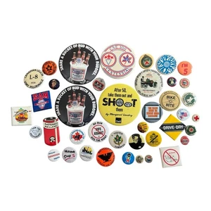 Vintage Pinback Buttons Lot – Advertising, Political, Events, Novelty - Picture 1 of 23
