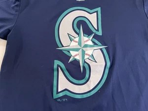 Majestic Herren Seattle Mariners Kurzarm T-Shirt NAVY - SMALL - Bild 1 von 3