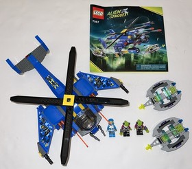 LEGO Alien Conquest Jet-Copter Encounter (7067) Set 100% Complete w/ Instruction