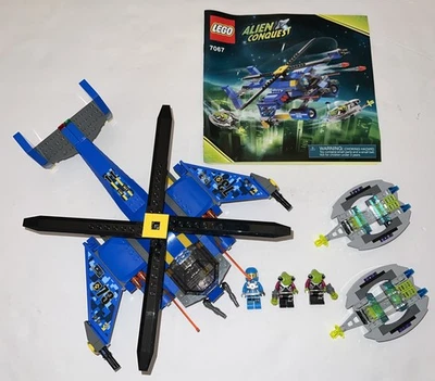 LEGO Alien Conquest Jet-Copter Encounter (7067) Set 100% Complete w/ Instruction - Image 1 of 4