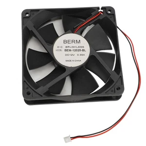 Doppelkugellager-Fan 4.72in DC12V 2600RPM 92.1CFM Axial-Abluftgebläse-Rauch - Photo 1/22