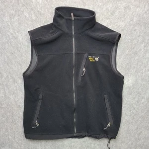 Mountain HardWear Vest Mens XL Black Wind Stopper Full Zip Fleece Hiking Work - Picture 1 of 8