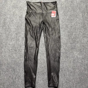 Spanx Faux Leather Leggings Womens XL Black NEW - Picture 1 of 11