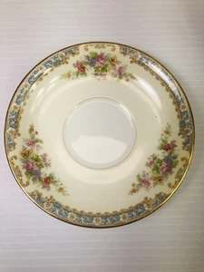2 lot Noritake M China Morimura Occupied Japan Floral Gold Trim Saucers RARE - Picture 1 of 4