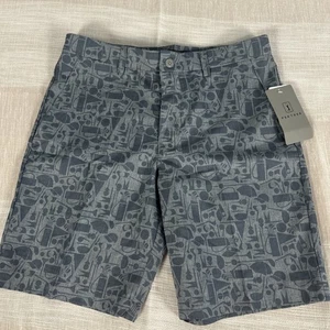 New PGA Tour Boys Shorts size 16 Blue Golf Pattern UPF 50 Performance NWT - Picture 1 of 11
