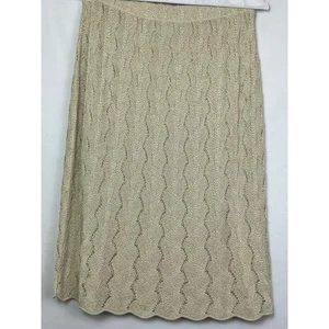 Brenda French For French Rags Women's Size 3 Cream Pull On Textured Skirt - Picture 1 of 10