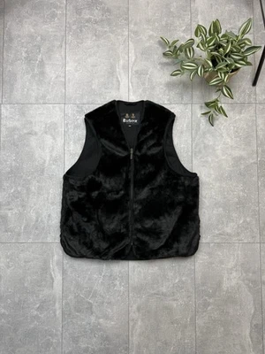 Barbour OS Fur Liner Black Waistcoat Size 36 Men’s - Image 1 of 4