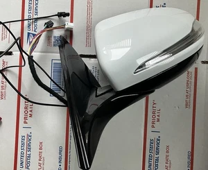 16-20 Mercedes Benz W213 E Class White Left Side Mirror w/ Blind Spot - Foto 1 di 7