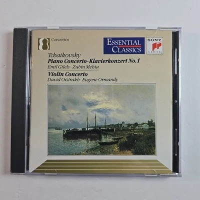 Tchaikovsky: Piano & Violin Concertos. Gilels, Oistrakh (Sony, 1990) - Image 1 of 2