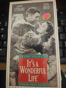 It's a Wonderful Life (VHS, 1993, Uncut Version) Brand New Sealed! - Foto 1 di 2