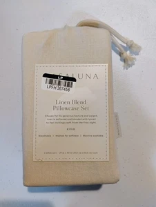 Casaluna Leinenmischung Kissenbezug Set King Natur - Bild 1 von 3