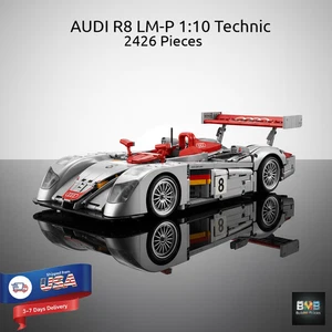 NUEVO AUDI R8 LM-P 1:10 Technic YC-23044 - Juego de bloques de construcción - 2426 piezas - Imagen 1 de 10