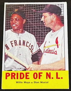 34)  1963 TOPPS #138 WILLIE MAYS/ STAN MUSIAL PRIDE OF N . L - FREE SHIP READ! - Picture 1 of 2