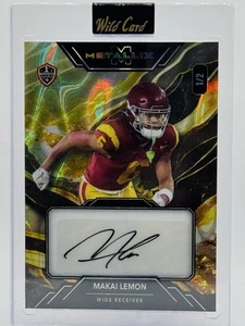Makai Lemon 2025 Wild Card Metallix Marble Auto /2 1st Trading Card - Picture 1 of 2