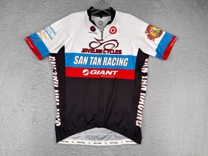 Pactimo Cycling Jersey Adult Large Blue Red Black San Tan Racing Giant Arizona - Picture 1 of 15