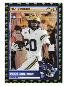 2025 Panini Score - Kalel Mullings #62 Extraterrestrial SSP Alien RC CASE HIT - Bild 1 von 2