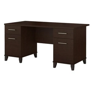 Bush Furniture Somerset 60W Office Desk in Mocha Cherry - Picture 1 of 7