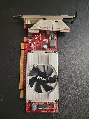 MSI GeForce 210 PCIe Graphics Video Card 512MB GDDR2 VGA DVI HDMI VN210-MD512 - Image 1 of 4