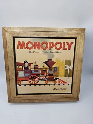 Monopoly Nostalgia Wooden Box Edition Board Game Parker - 2003 Complete - Image 1 of 4