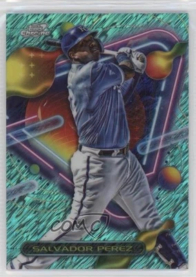 2023 Topps Cosmic Chrome Aqua Equinox Refractor /199 Salvador Perez #173 - Image 1 of 2