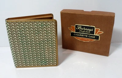 Vintage Cigarette Case - Burneys Perfection - Leather Case With Original Box - Image 1 of 4