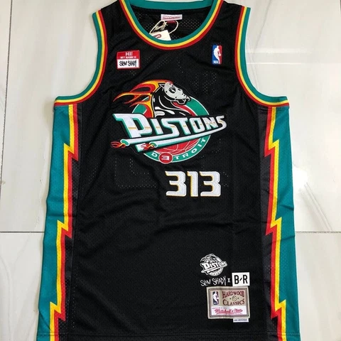 Detroit Pistons Shady 313 Basketball Jersey Sz Large Eminem NWT Mitchell & Ness Cover