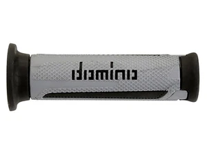 COPPIA MANOPOLE STREET ON ROAD ROAD RACING DOMINO A350 ARGENTO-ANTRACITE - Picture 1 of 1