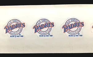 SAN DIEGO PADRES MLB BASEBALL 3/4" SIZE OFFICIAL TEAM STICKERS - LOT OF 50 - Picture 1 of 3