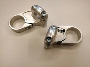 ABM Superbike Standrohradapter HONDA NT 650 Hawk (RC31) 89-ff silber - Picture 1 of 2